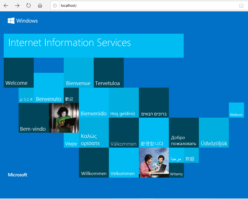 screenshot-localhost default screen