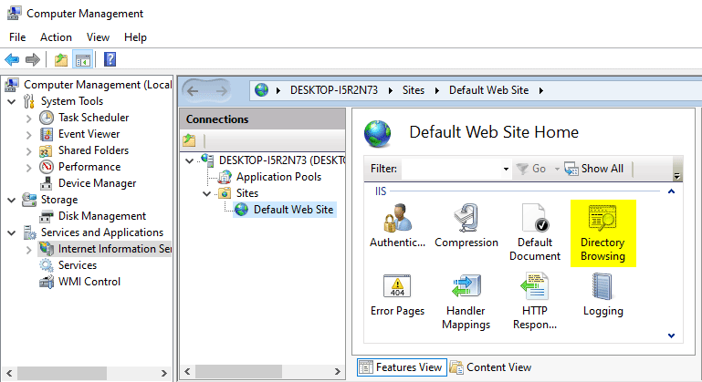 screenshot-iis-directory browsing